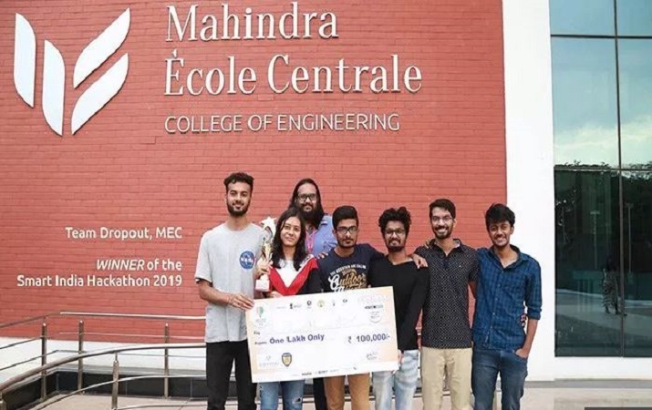 Mahindra Ecole Centrale team wins the Smart India Hackathon(SIH) 2019